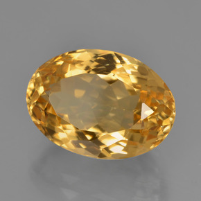 6,49 ctw natürlicher goldener Citrin, Oval Schliff, VVS
