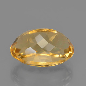 6,49 ctw natürlicher goldener Citrin, Oval Schliff, VVS