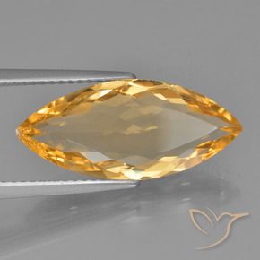 9,17 ctw natürlicher Dunkelorange-Gold Citrin, Marquise, VVS