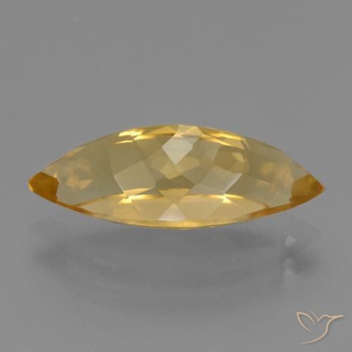 9,17 ctw natürlicher Tiefes Goldorange Citrin, Marquise, VVS