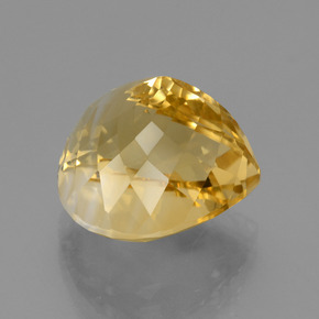 10,25 ctw natürlicher goldener Citrin, Birnenform, VVS