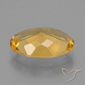 9,17 ctw natürlicher Dunkelgolden Citrin, Oval, VVS-VS