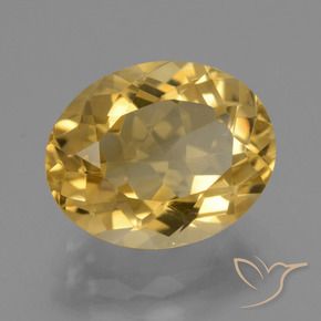 9,17 ctw natürlicher Mittelhelles Gold Citrin, Oval, VVS