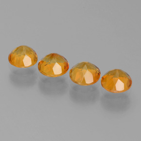 1,87 ct natürliche gelber Citrin-Edelsteine, Rundschliff, VVS-VS