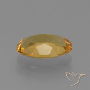 9,17 ctw natürlicher Tiefes Goldorange Citrin, Oval, VVS-VS