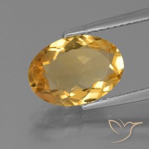 9,17 ctw natürlicher Mittelgold Citrin, Oval, VVS-VS