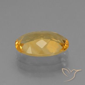 9,17 ctw natürlicher Mittelgold Citrin, Oval, VVS-VS