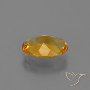 9,17 ctw natürlicher Tiefes Orange-Gold Citrin, Oval, VVS-VS