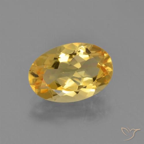 2.55ct Natürlicher Golden Citrin, Oval, VVS-VS