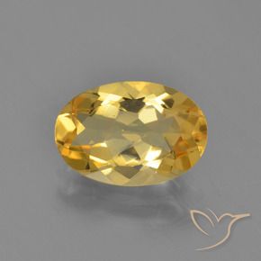 9,17 ctw natürlicher Golden Citrin, Oval, VVS-VS