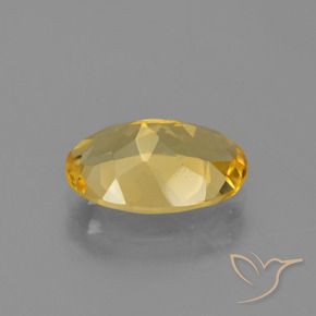 9,17 ctw natürlicher Golden Citrin, Oval, VVS-VS