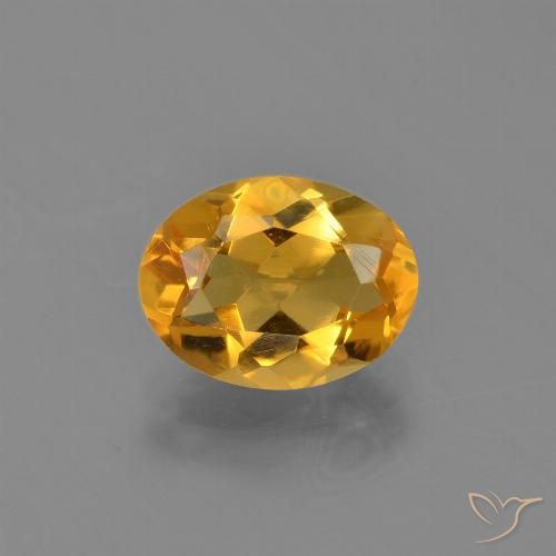 2.11ct Natürlicher Tiefes Orange-Gold Citrin, Oval, VVS-VS