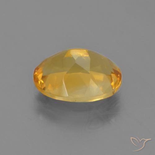9,17 ctw natürlicher Dunkelgolden Citrin, Oval, VVS-VS