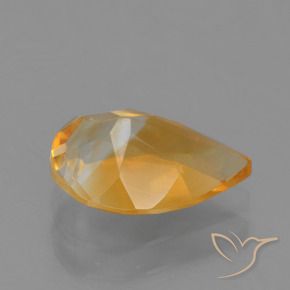 9,17 ctw natürlicher Orange-Gold Citrin, Birnenform, VVS-VS