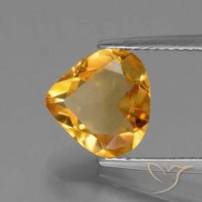 9,17 ctw natürlicher Dunkelorange-Gold Citrin, Birnenform, VVS-VS