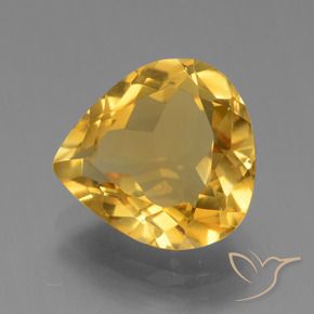 9,17 ctw natürlicher Helles Gold Citrin, Birnenform, VVS-VS