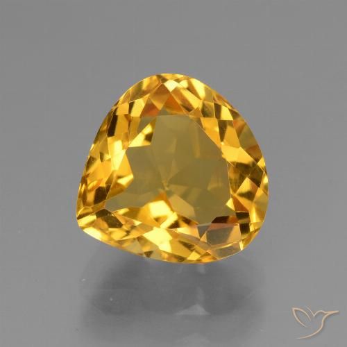 3.27ct Natürlicher Dunkelgolden Citrin, Birnenform, VVS-VS