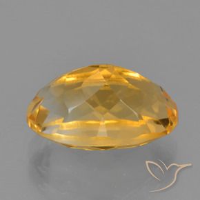 9,17 ctw natürlicher Tiefes Orange-Gold Citrin, Oval, VVS-VS