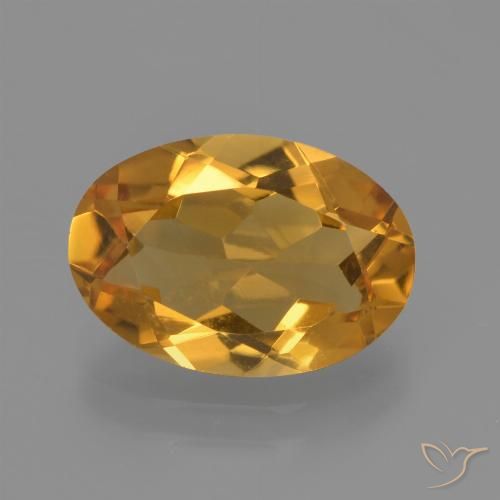 2.51ct Natürlicher Orange-Gold Citrin, Oval, VVS-VS