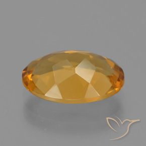 9,17 ctw natürlicher Orange-Gold Citrin, Oval, VVS-VS