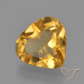 9,17 ctw natürlicher Tiefes Goldorange Citrin, Birnenform, VVS-VS