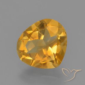 9,17 ctw natürlicher Orange-Gold Citrin, Birnenform, VVS-VS