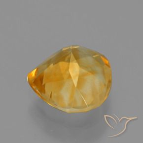 9,17 ctw natürlicher Orange-Gold Citrin, Birnenform, VVS-VS