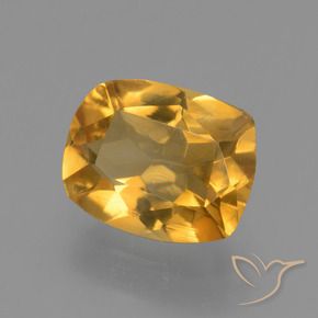9,17 ctw natürlicher Tiefes Orange-Gold Citrin, Kissen, VVS-VS