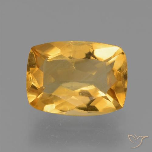 2.20ct Natürlicher Orange-Gold Citrin, Kissen, VS-SI