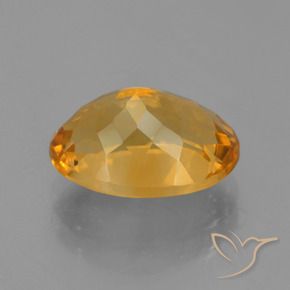 9,17 ctw natürlicher Mittel-Helles Orange-Gold Citrin, Oval, VVS-VS