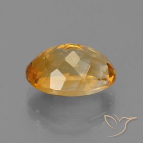 9,17 ctw natürlicher Mittel-Dunkelgold Citrin, Oval, VVS-VS