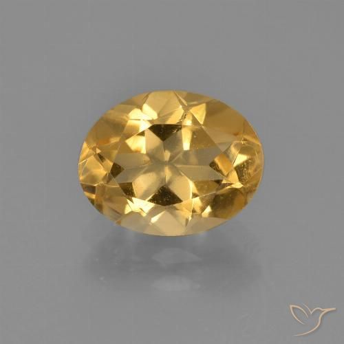 1.90ct Natürlicher Mittelorange Citrin, Oval, VVS-VS