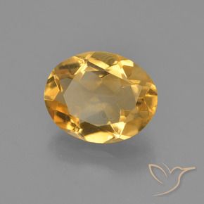 9,17 ctw natürlicher Orange-Gold Citrin, Oval, VVS-VS