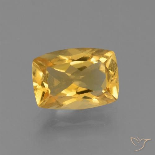 3.12ct Natürlicher Helles Gold Citrin, Kissen, VS