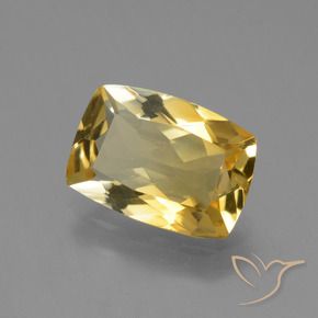 9,17 ctw natürlicher Mittelgold Citrin, Kissen, VVS-VS