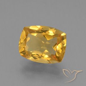 9,17 ctw natürlicher Dunkelgolden Citrin, Kissen, VVS