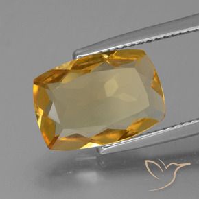 9,17 ctw natürlicher Mittel-Dunkelgold Citrin, Kissen, VVS-VS