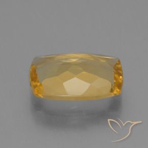 9,17 ctw natürlicher Mittel-Dunkelgold Citrin, Kissen, VVS-VS
