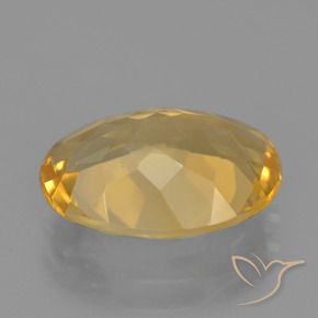 9,17 ctw natürlicher Mittel-Dunkelgold Citrin, Oval, VVS-VS