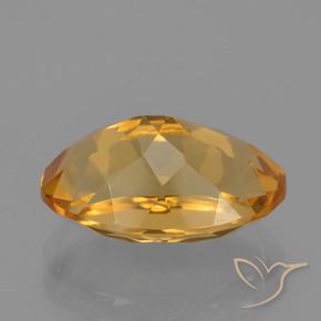9,17 ctw natürlicher Mittel-Dunkelgold Citrin, Oval, VVS-VS