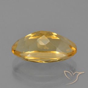 9,17 ctw natürlicher Tiefes Goldorange Citrin, Oval, VVS