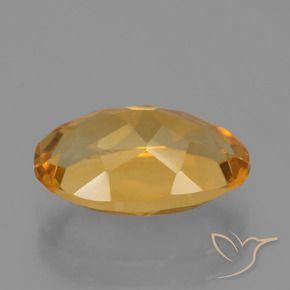 9,17 ctw natürlicher Mittel-Dunkelgold Citrin, Oval, VVS-VS