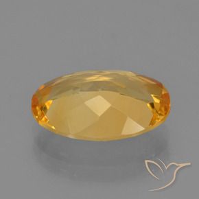 9,17 ctw natürlicher Mittel-Dunkelgold Citrin, Oval, VVS-VS
