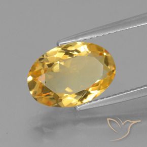 9,17 ctw natürlicher Mittelhelles Gold Citrin, Oval, VVS