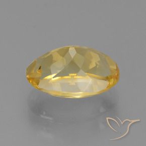 9,17 ctw natürlicher Golden Citrin, Oval, VVS-VS