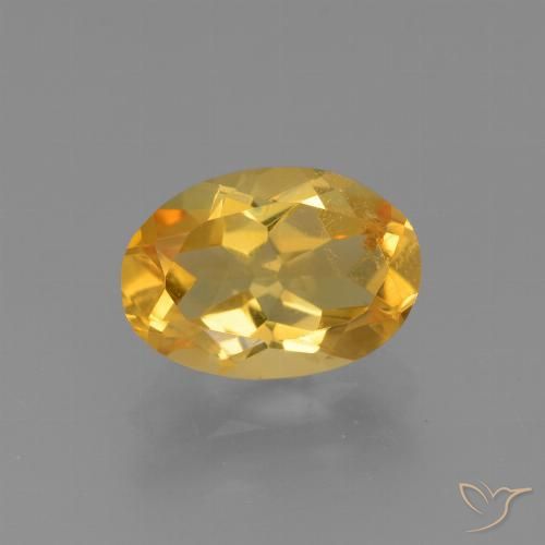 2.56ct Natürlicher Tiefes Goldorange Citrin, Oval, VS