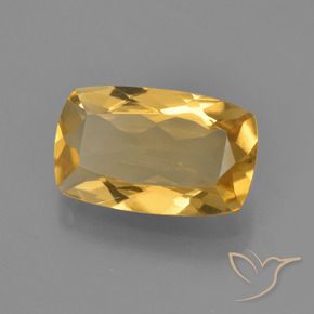 9,17 ctw natürlicher Mittel-Dunkelgold Citrin, Kissen, VVS-VS