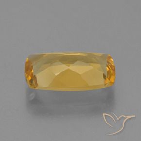 9,17 ctw natürlicher Mittel-Dunkelgold Citrin, Kissen, VVS-VS