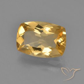 9,17 ctw natürlicher Mittel-Dunkelgold Citrin, Kissen, VVS-VS