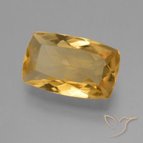 9,17 ctw natürlicher Mittel-Dunkelgold Citrin, Kissen, VVS